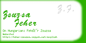 zsuzsa feher business card